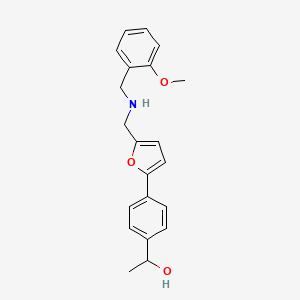 1-[4-(5-{[(2-Methoxybenzyl)amino]methyl}furan-2-yl)phenyl]ethanol