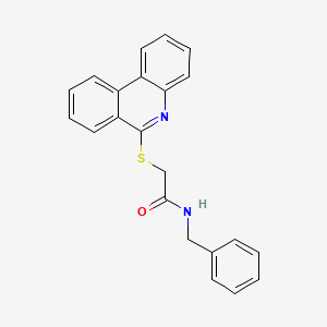 N-benzyl-2-(phenanthridin-6-ylsulfanyl)acetamide