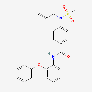 4-[(methylsulfonyl)(prop-2-en-1-yl)amino]-N-(2-phenoxyphenyl)benzamide