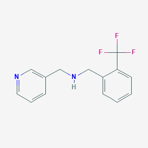 1-(pyridin-3-yl)-N-[2-(trifluoromethyl)benzyl]methanamine