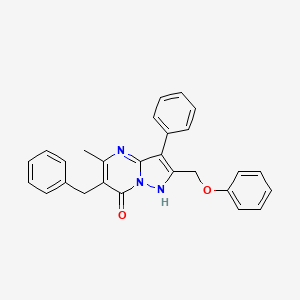 6-benzyl-5-methyl-2-(phenoxymethyl)-3-phenylpyrazolo[1,5-a]pyrimidin-7(4H)-one