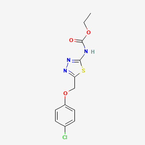 Ethyl {5-[(4-chlorophenoxy)methyl]-1,3,4-thiadiazol-2-yl}carbamate