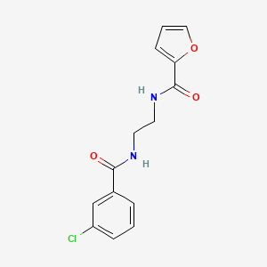 N-(2-{[(3-chlorophenyl)carbonyl]amino}ethyl)furan-2-carboxamide