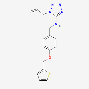 1-(prop-2-en-1-yl)-N-[4-(thiophen-2-ylmethoxy)benzyl]-1H-tetrazol-5-amine