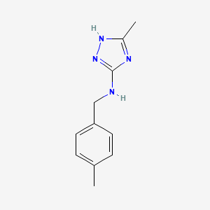 3-methyl-N-(4-methylbenzyl)-1H-1,2,4-triazol-5-amine