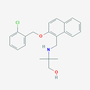 2-[({2-[(2-Chlorobenzyl)oxy]naphthalen-1-yl}methyl)amino]-2-methylpropan-1-ol