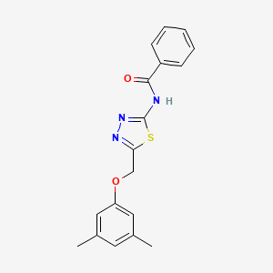 N-{5-[(3,5-dimethylphenoxy)methyl]-1,3,4-thiadiazol-2-yl}benzamide