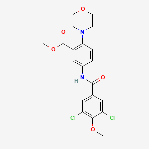 Methyl 5-{[(3,5-dichloro-4-methoxyphenyl)carbonyl]amino}-2-(morpholin-4-yl)benzoate