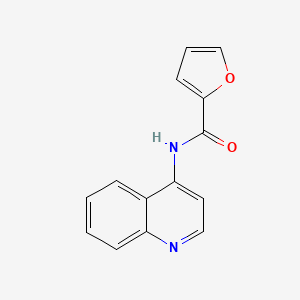 molecular formula C14H10N2O2 B12484981 N-(quinolin-4-yl)furan-2-carboxamide 