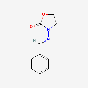 molecular formula C10H10N2O2 B12485008 3-(Benzylideneamino)oxazolidin-2-one 