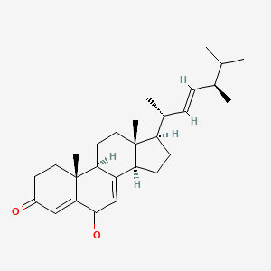 molecular formula C28H40O2 B1248501 Ganodesterone 