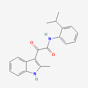 2-(2-methyl-1H-indol-3-yl)-2-oxo-N-[2-(propan-2-yl)phenyl]acetamide