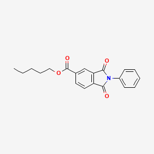 Pentyl 1,3-dioxo-2-phenylisoindole-5-carboxylate