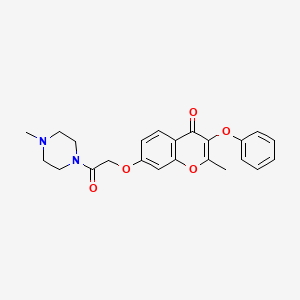 2-methyl-7-(2-(4-methylpiperazin-1-yl)-2-oxoethoxy)-3-phenoxy-4H-chromen-4-one