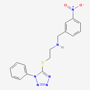 N-(3-nitrobenzyl)-2-[(1-phenyl-1H-tetrazol-5-yl)sulfanyl]ethanamine