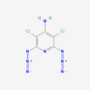 molecular formula C5H2Cl2N8 B1248508 4-Pyridinamine, 2,6-diazido-3,5-dichloro- CAS No. 35623-01-9