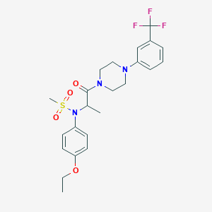 N-(4-ethoxyphenyl)-N-(1-oxo-1-{4-[3-(trifluoromethyl)phenyl]piperazin-1-yl}propan-2-yl)methanesulfonamide