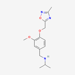 N-isopropyl-N-{3-methoxy-4-[(3-methyl-1,2,4-oxadiazol-5-yl)methoxy]benzyl}amine