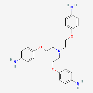 molecular formula C24H30N4O3 B1248514 Tris[2-(4-aminophenoxy)ethyl]amine 