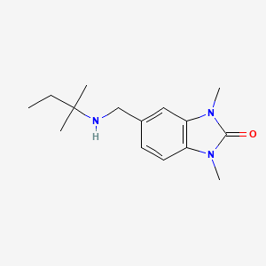 1,3-dimethyl-5-{[(2-methylbutan-2-yl)amino]methyl}-1,3-dihydro-2H-benzimidazol-2-one