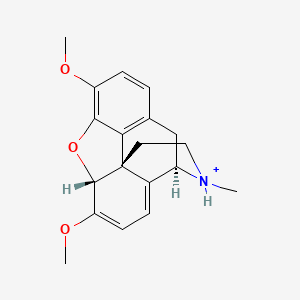 molecular formula C19H22NO3+ B1248517 蒂巴因(1+) 