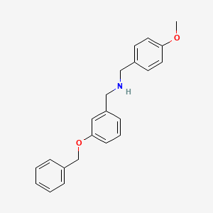 1-[3-(benzyloxy)phenyl]-N-(4-methoxybenzyl)methanamine