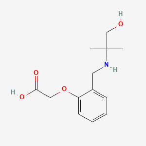 (2-{[(2-Hydroxy-1,1-dimethylethyl)amino]methyl}phenoxy)acetic acid