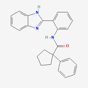 N-[2-(1H-benzimidazol-2-yl)phenyl]-1-phenylcyclopentanecarboxamide