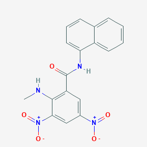 2-(methylamino)-N-(naphthalen-1-yl)-3,5-dinitrobenzamide