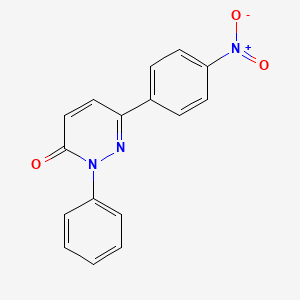 molecular formula C16H11N3O3 B12485193 6-(4-nitrophenyl)-2-phenylpyridazin-3(2H)-one 