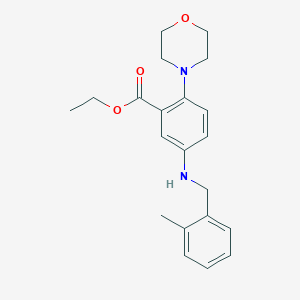 Ethyl 5-[(2-methylbenzyl)amino]-2-(morpholin-4-yl)benzoate