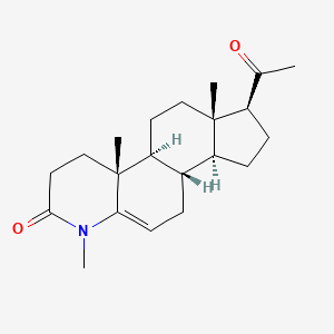 molecular formula C21H31NO2 B1248520 4-甲基-4-氮杂-5-孕烯-3,20-二酮 