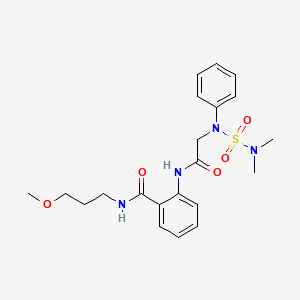 2-{[N-(dimethylsulfamoyl)-N-phenylglycyl]amino}-N-(3-methoxypropyl)benzamide