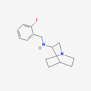 N-(2-fluorobenzyl)-1-azabicyclo[2.2.2]octan-3-amine