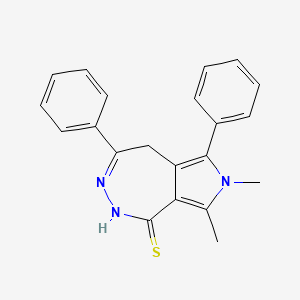 7,8-Dimethyl-4,6-diphenyl-5,7-dihydropyrrolo[3,4-d][1,2]diazepine-1-thiol