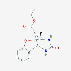 ethyl (2S)-2-methyl-4-oxo-3,4,5,6-tetrahydro-2H-2,6-methano-1,3,5-benzoxadiazocine-11-carboxylate