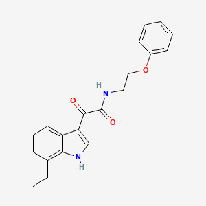 2-(7-ethyl-1H-indol-3-yl)-2-oxo-N-(2-phenoxyethyl)acetamide