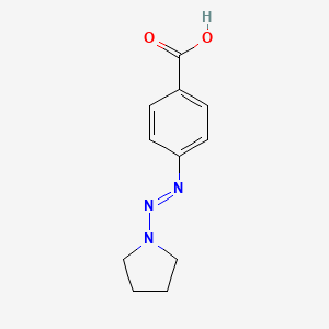 4-[(E)-pyrrolidin-1-yldiazenyl]benzoic acid