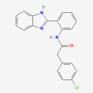 N-[2-(1H-benzimidazol-2-yl)phenyl]-2-(4-chlorophenyl)acetamide