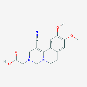 2-(1-Cyano-9,10-dimethoxy-2,4,6,7-tetrahydropyrimido[6,1-a]isoquinolin-3-yl)acetic acid