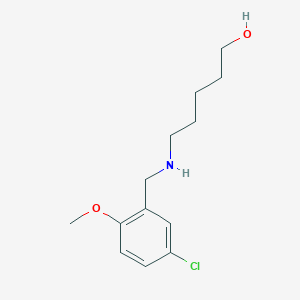 5-[(5-Chloro-2-methoxybenzyl)amino]pentan-1-ol