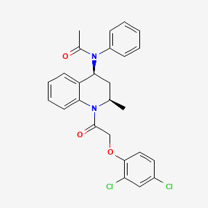 N-{(2R,4S)-1-[(2,4-dichlorophenoxy)acetyl]-2-methyl-1,2,3,4-tetrahydroquinolin-4-yl}-N-phenylacetamide