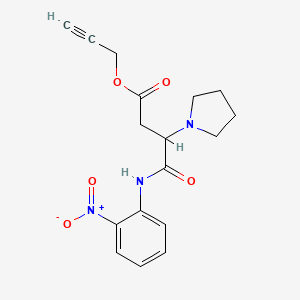 Prop-2-yn-1-yl 4-[(2-nitrophenyl)amino]-4-oxo-3-(pyrrolidin-1-yl)butanoate