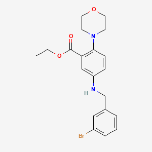 Ethyl 5-[(3-bromobenzyl)amino]-2-(morpholin-4-yl)benzoate