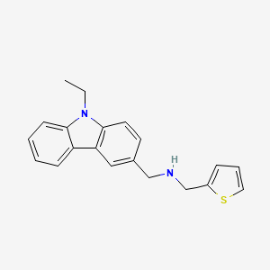 1-(9-ethyl-9H-carbazol-3-yl)-N-(thiophen-2-ylmethyl)methanamine