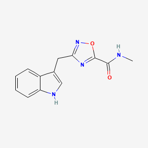 3-(1H-indol-3-ylmethyl)-N-methyl-1,2,4-oxadiazole-5-carboxamide