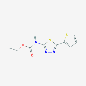 Ethyl [5-(thiophen-2-yl)-1,3,4-thiadiazol-2-yl]carbamate