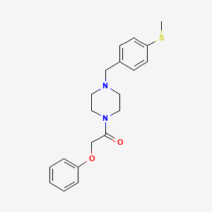 1-{4-[4-(Methylsulfanyl)benzyl]piperazin-1-yl}-2-phenoxyethanone