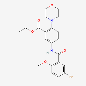 Ethyl 5-{[(5-bromo-2-methoxyphenyl)carbonyl]amino}-2-(morpholin-4-yl)benzoate