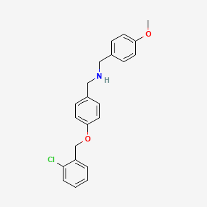 1-{4-[(2-chlorobenzyl)oxy]phenyl}-N-(4-methoxybenzyl)methanamine